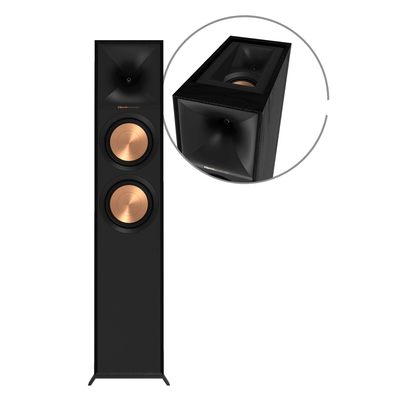 Klipsch R-605FA - lattiakaiutin musta