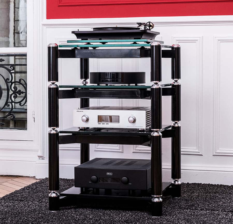 Norstone SPIDER BASE 120 BLACK / BLACK GLASS