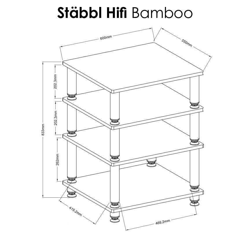 Norstone STABBL HIFI BAMBOO 600mm