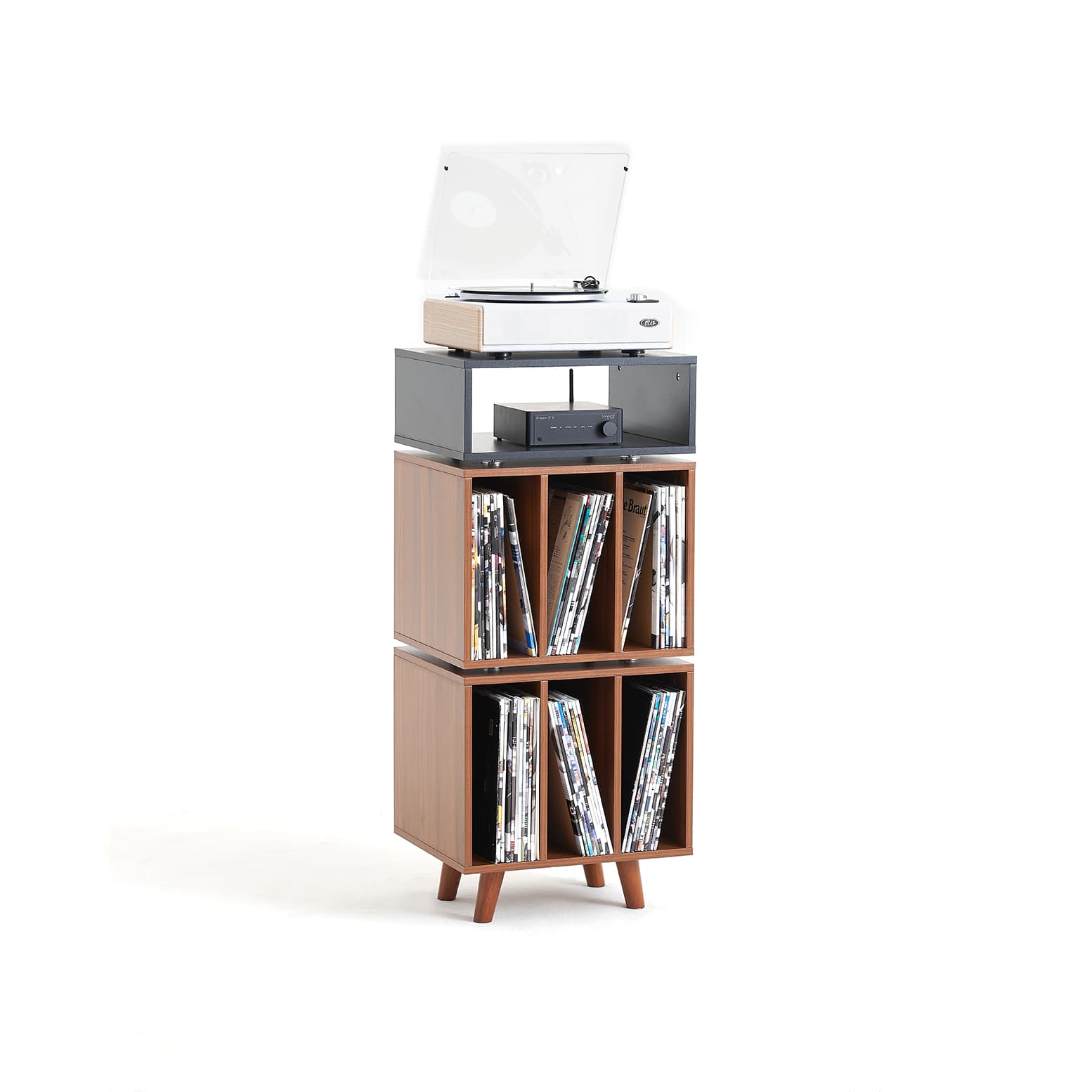 Norstone STOCKHOLM 1100 BLACK SATIN/WALNUT