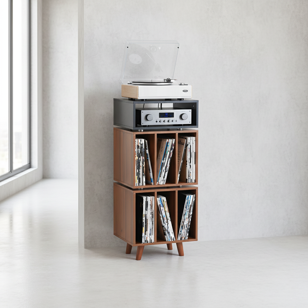 Norstone STOCKHOLM 1100 BLACK SATIN/WALNUT
