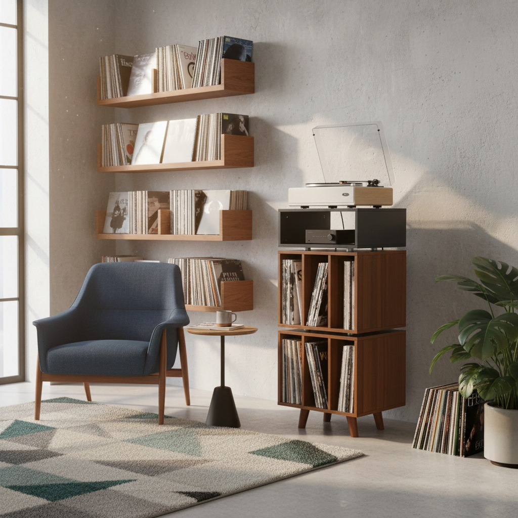 Norstone STOCKHOLM 1100 BLACK SATIN/WALNUT