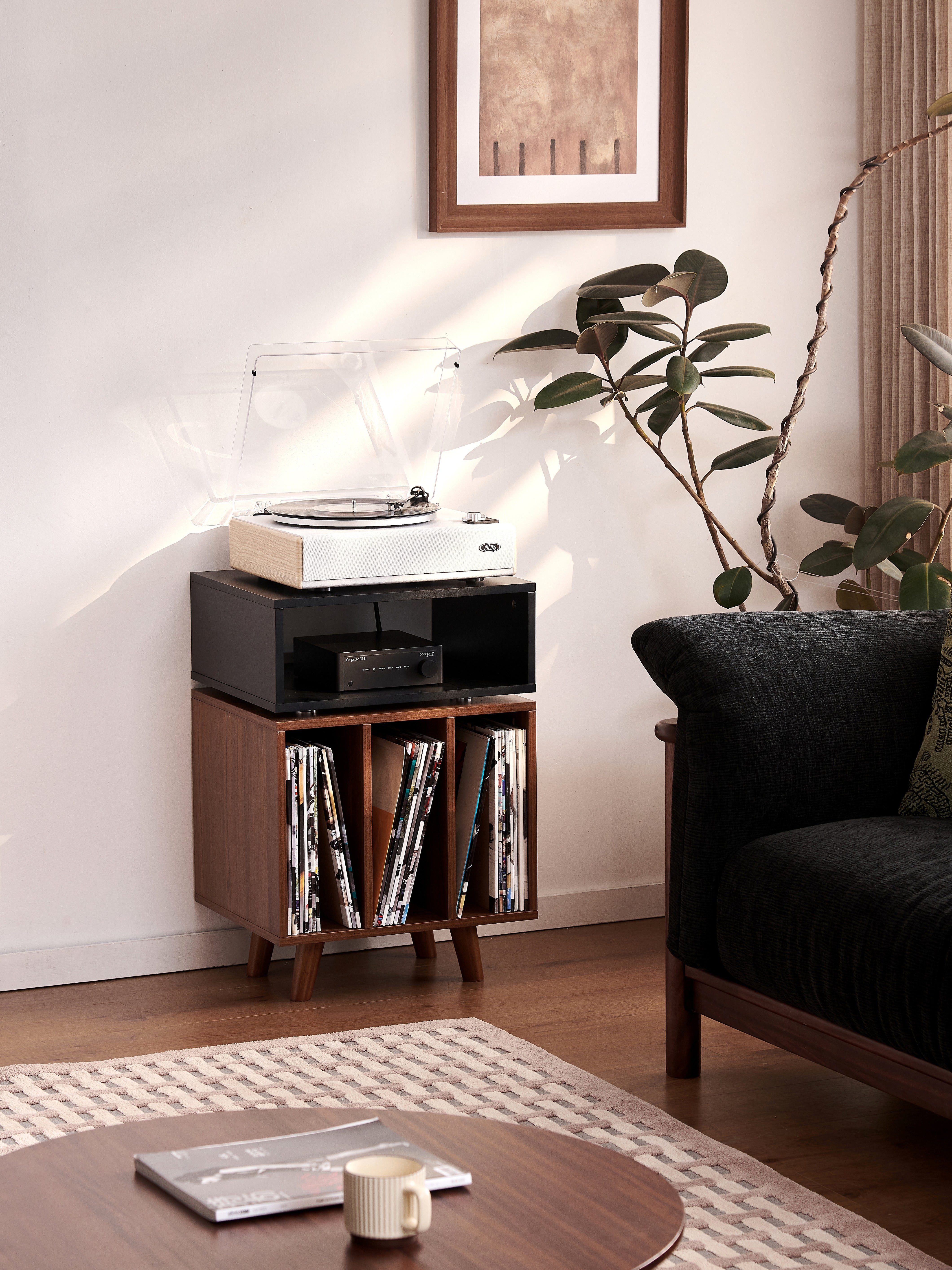 Norstone STOCKHOLM 700 BLACK SATIN/WALNUT