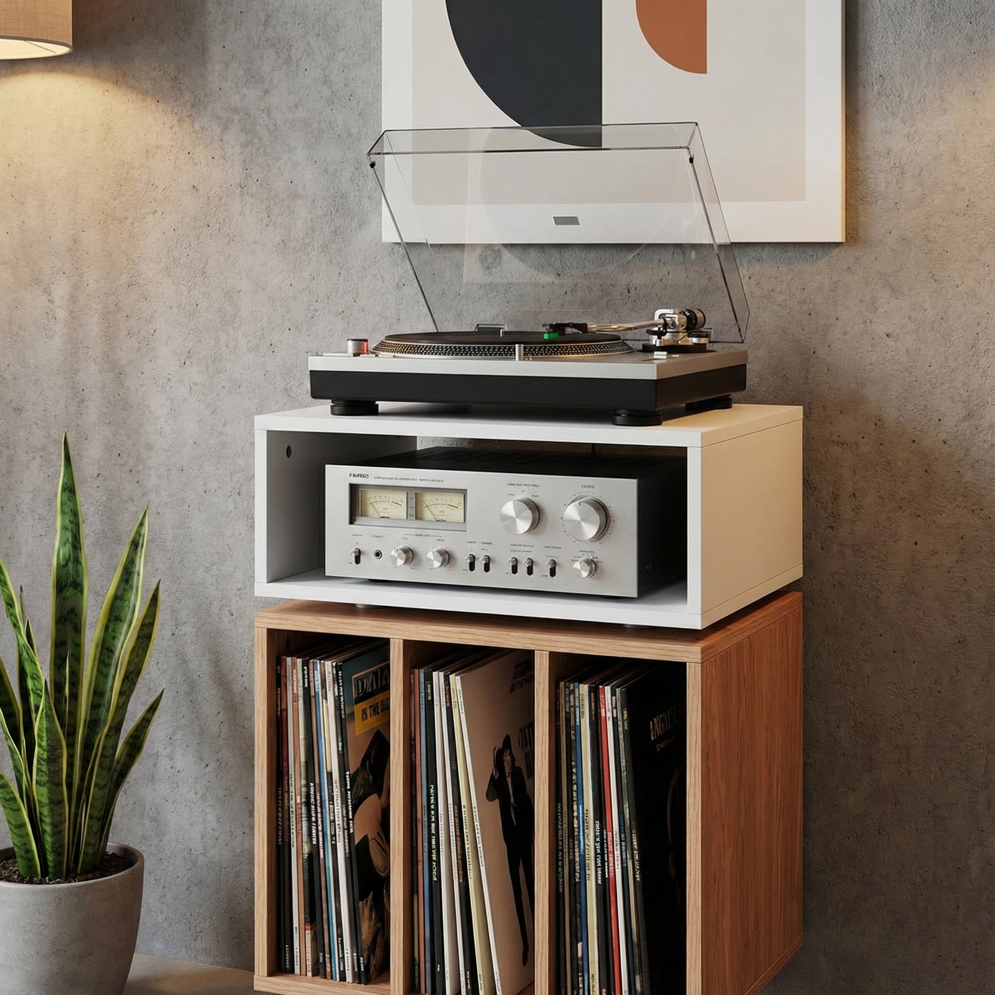 Norstone STOCKHOLM 700 WHITE/CLEAR OAK
