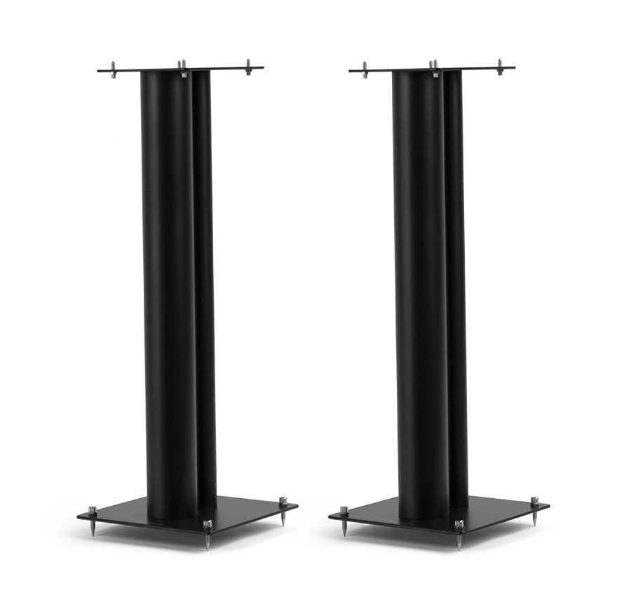 Norstone STYLUM 3 SPEAK STANDS/PAIR/BLACK SATIN