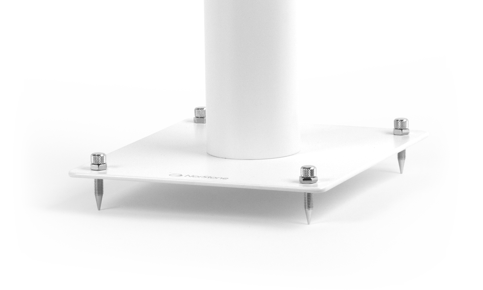Norstone STYLUM 1 SPEAK STAND/PAIR/WHITE SATIN