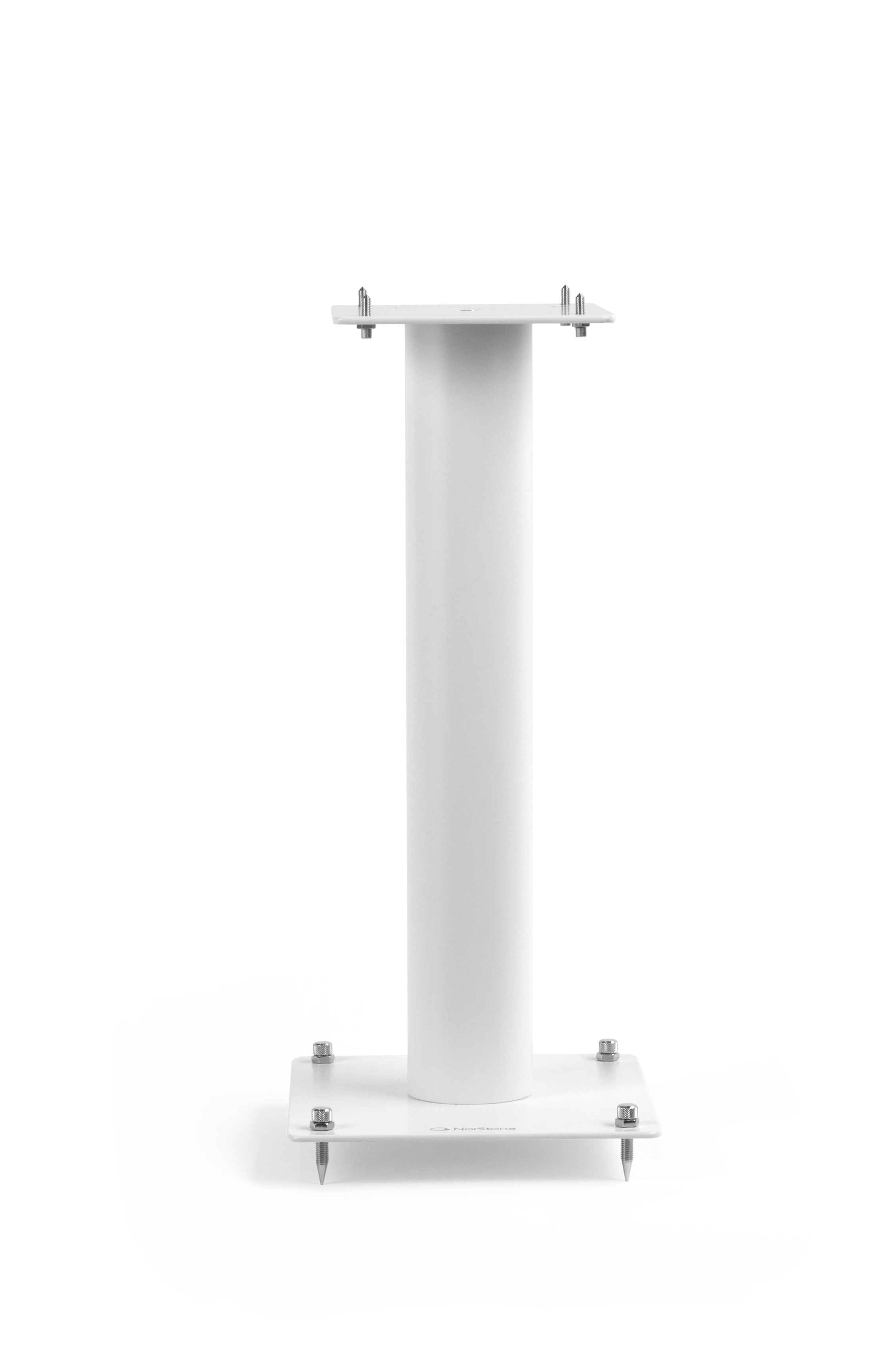Norstone STYLUM 1 SPEAK STAND/PAIR/WHITE SATIN