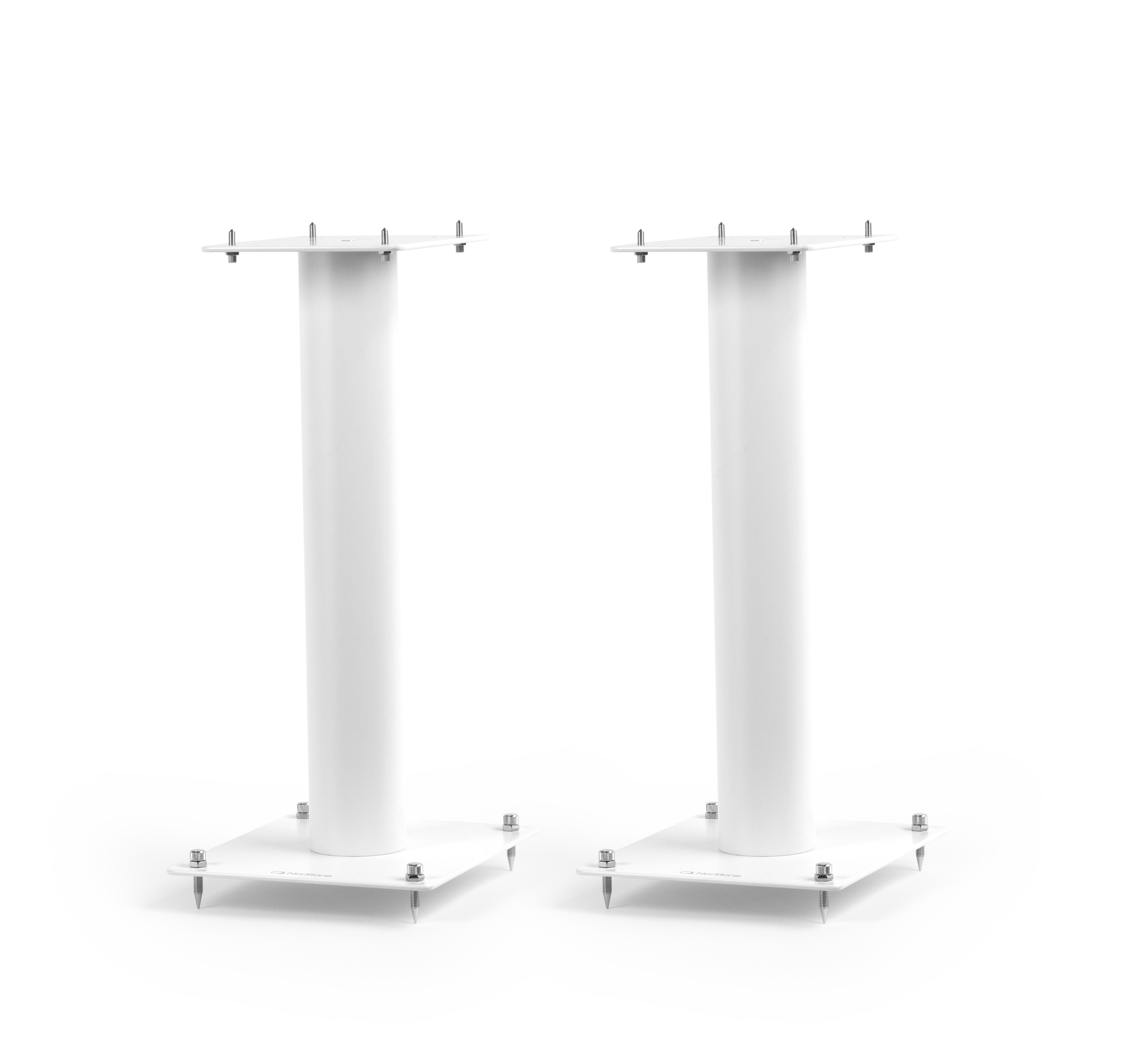 Norstone STYLUM 1 SPEAK STAND/PAIR/WHITE SATIN