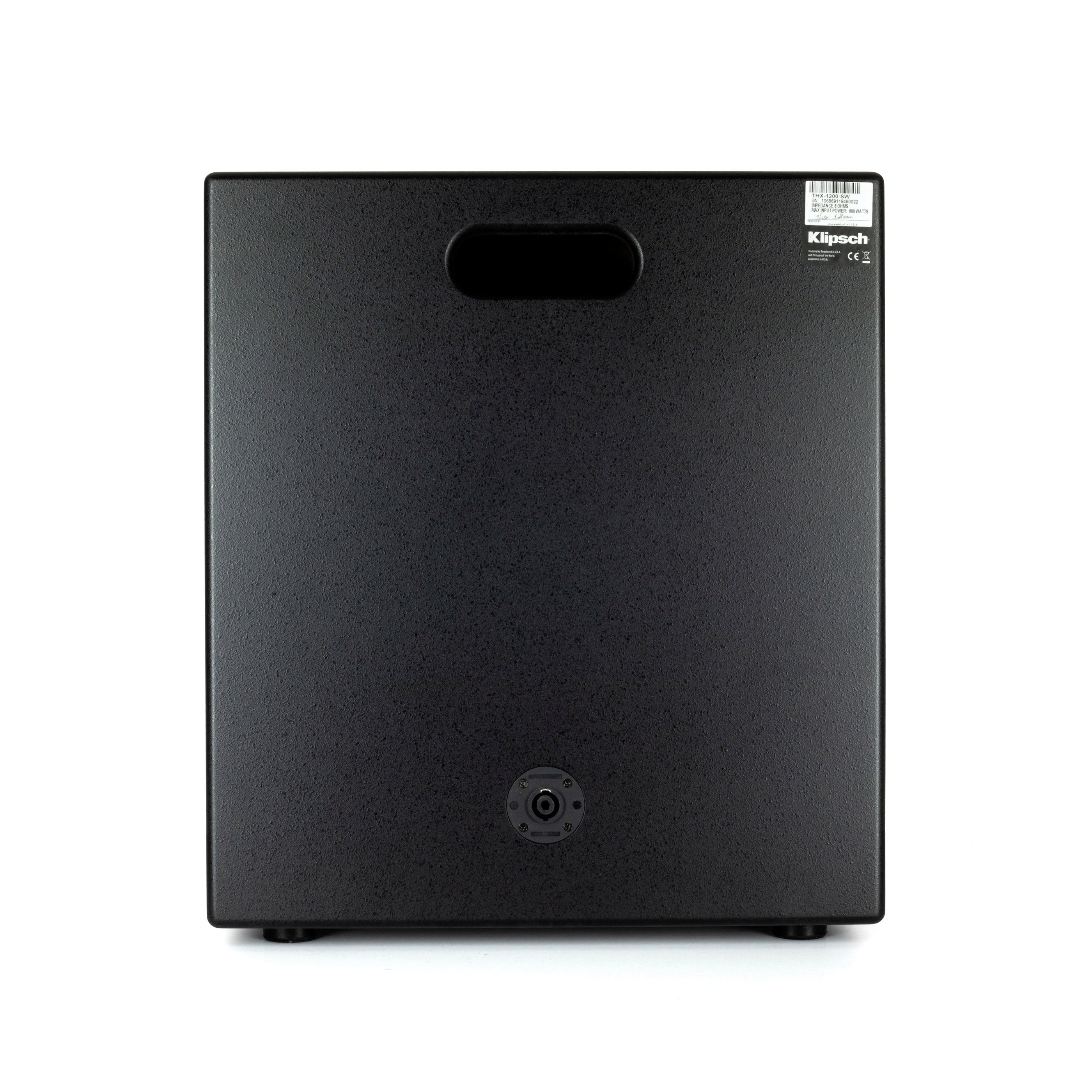 Klipsch THX-1200-SW subwoofer, musta