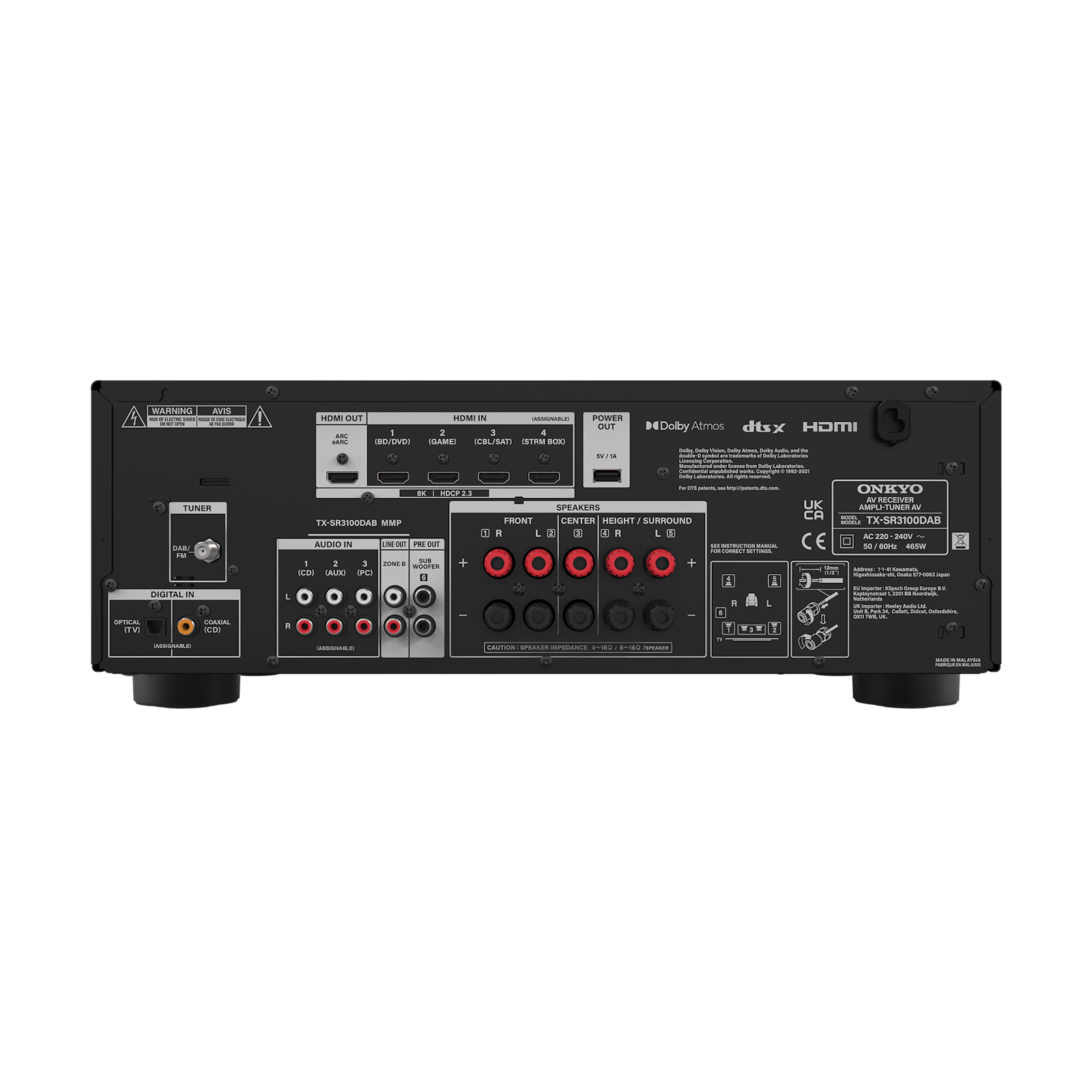 TX-SR3100 – 5.2-kanavainen AV-vahvistin