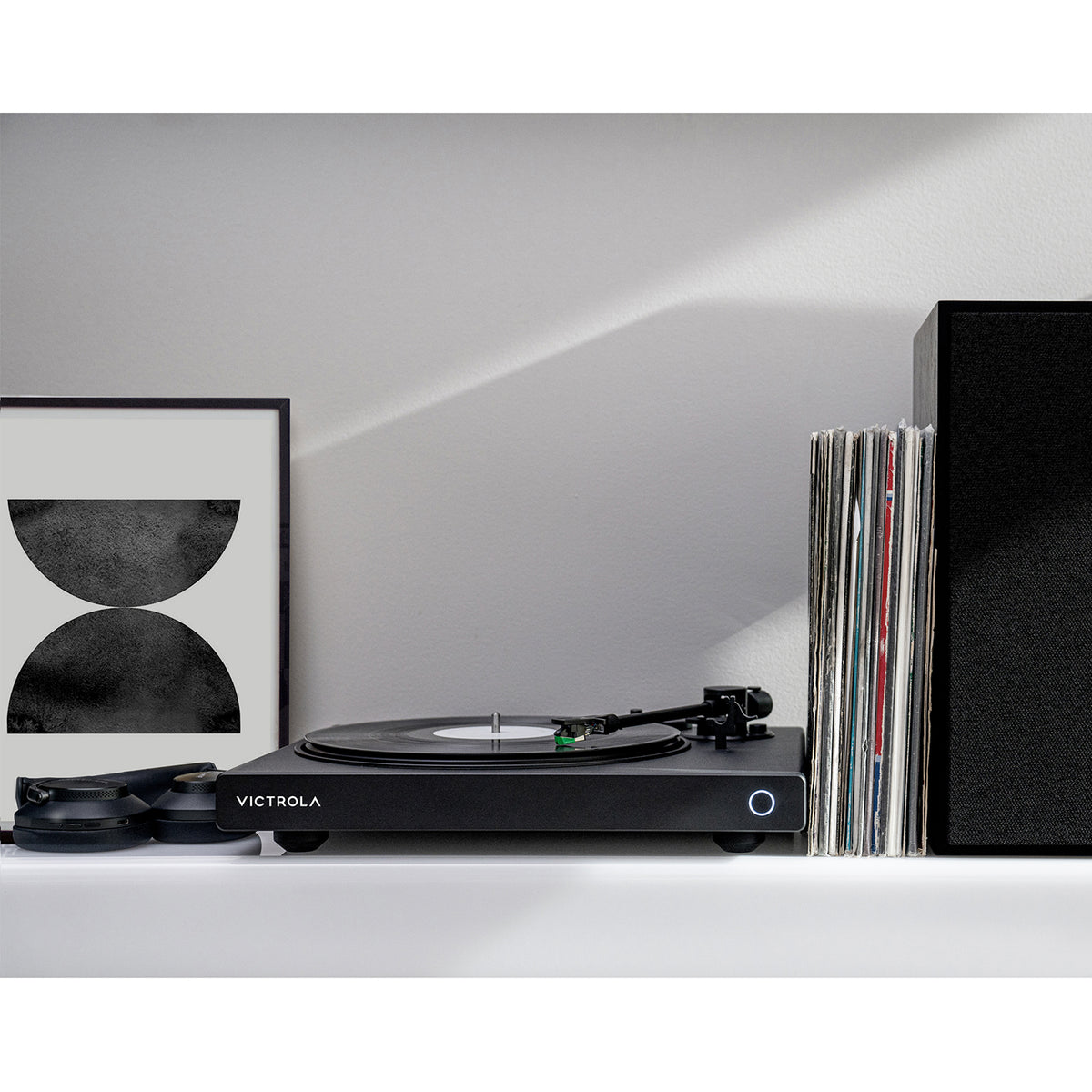Victrola Hi-Res Onyx Vinyylisoitin - Hi-Fi-laatuinen levysoitin digitaalisella ulostulolla