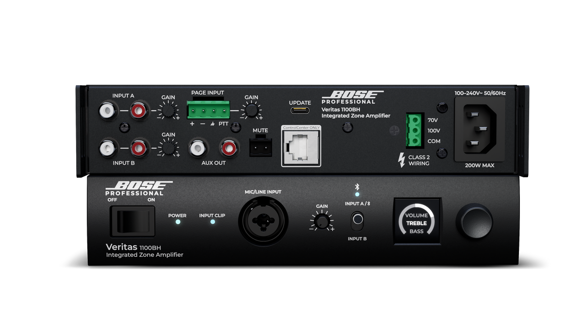 Bose Professional Veritas 1100BH – tehokas ratkaisu kompakteihin 70/100V-asennuksiin