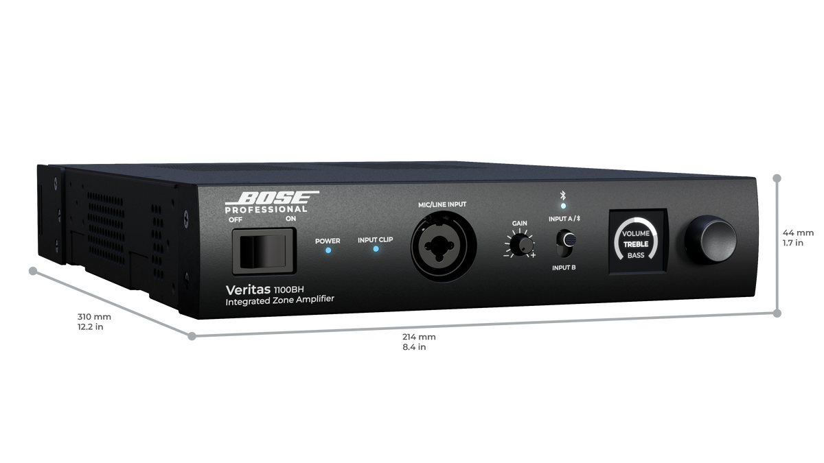 Bose Professional Veritas 1100BH – tehokas ratkaisu kompakteihin 70/100V-asennuksiin