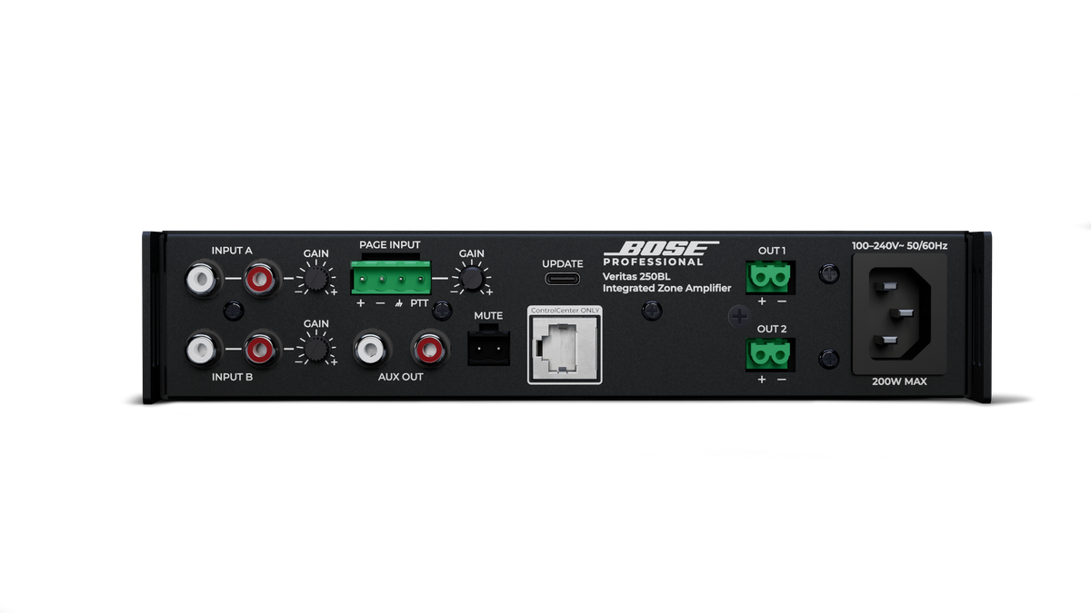 Bose Professional Veritas 250BL – kompakti vahvistin ammattilaistason äänenlaadulla