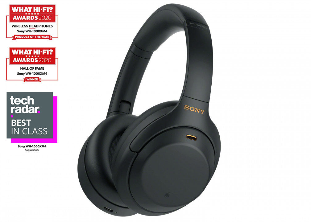 Sony Noise-Canceling Bluetooth Hi-Res Headphones WH-1000XM4, Blue