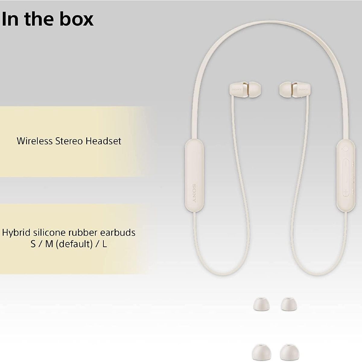 Sony WI-C100 Bluetooth-nappikuulokkeet – Langaton vapaus arkeen, pitkä akunkesto
