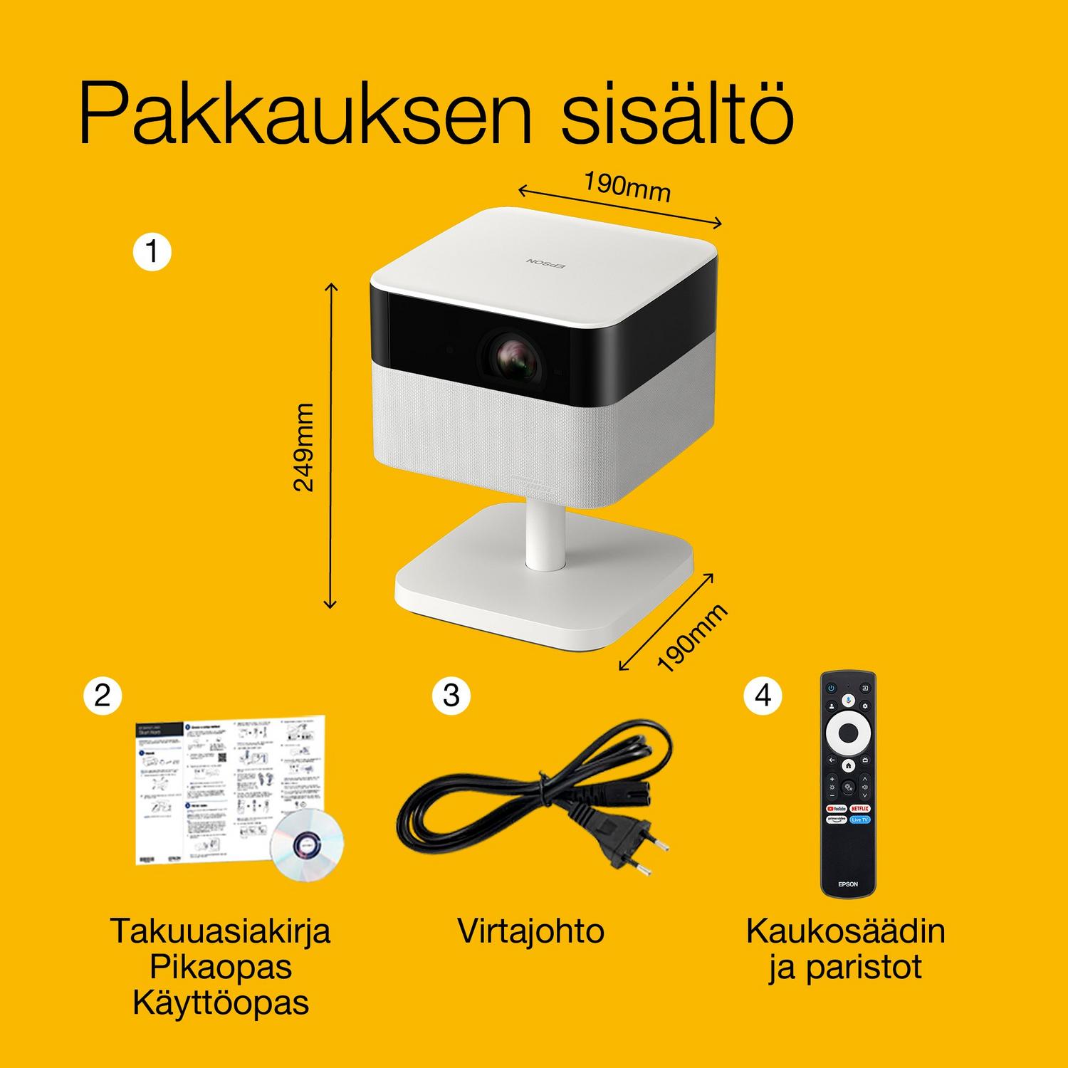 EPSON EF-71 – Kannettava Full HD -älyprojektori