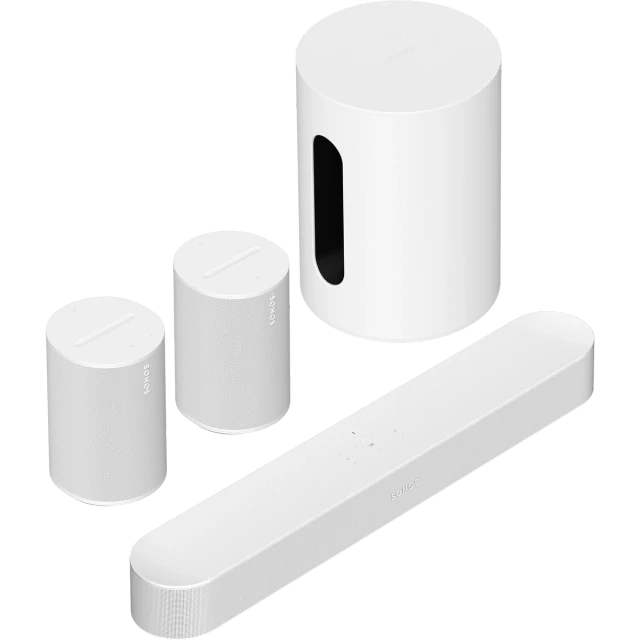 Sonos Beam + Era 100 x2 + Sub Mini kokonaisuus