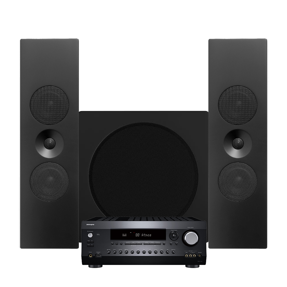 Tangent Spectrum II XLCR + XSW8 + Integra DRX-3.4 – 5.1-kotiteatteripaketti
