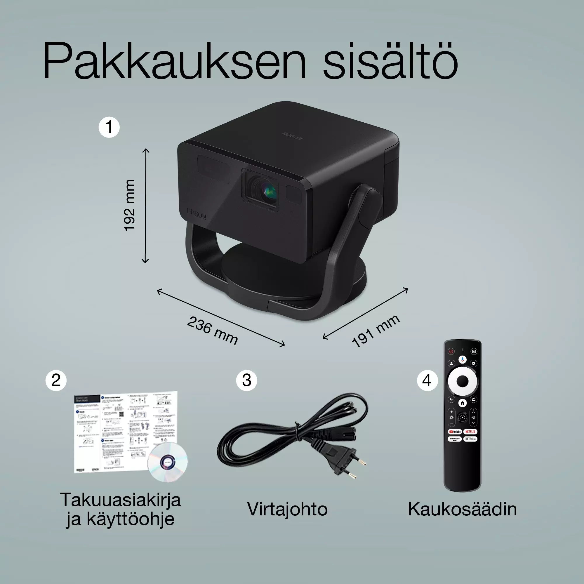 Epson EF-22 – Älykäs minilaserprojektori-TV