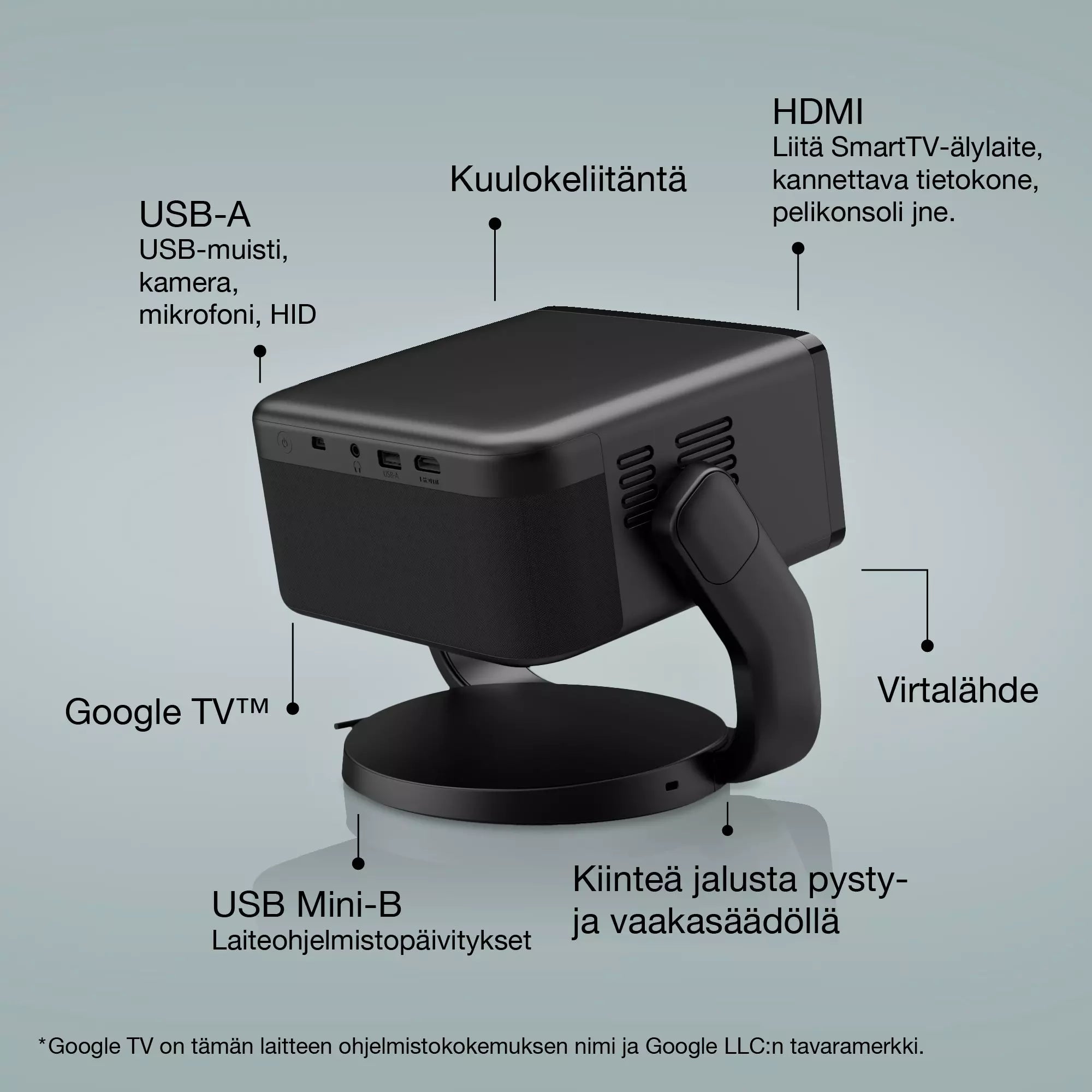 Epson EF-22 – Älykäs minilaserprojektori-TV