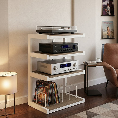 Norstone ESSE HIFI VINYL WHITE SATIN/CLEAR OAK