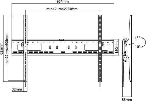 Norstone Mounts FIX 60100 TILT
