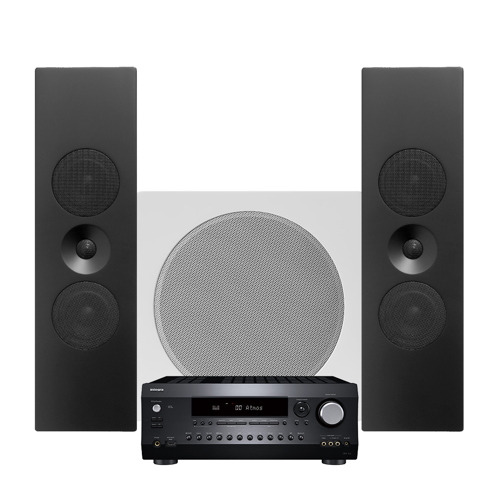 Tangent Spectrum II XLCR + XSW8 + Integra DRX-3.4 – 5.1-kotiteatteripaketti