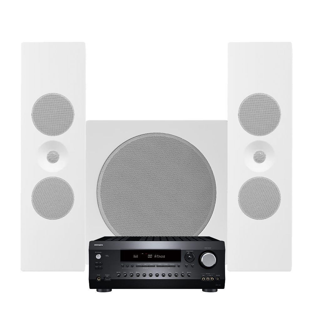 Tangent Spectrum II XLCR + XSW8 + Integra DRX-3.4 – 5.1-kotiteatteripaketti