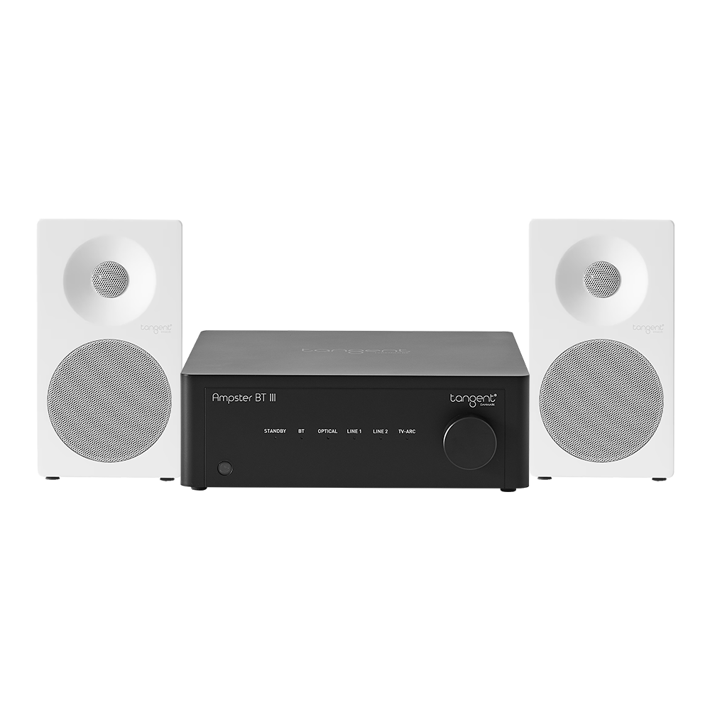 Kompakti ja laadukas stereopaketti - Tangent Ampster BT 3 + Tangent Spectrum II X4